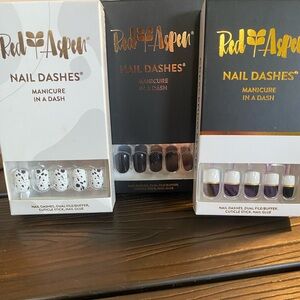 Nail Dashes, 3 sets. Brand new in boxes.